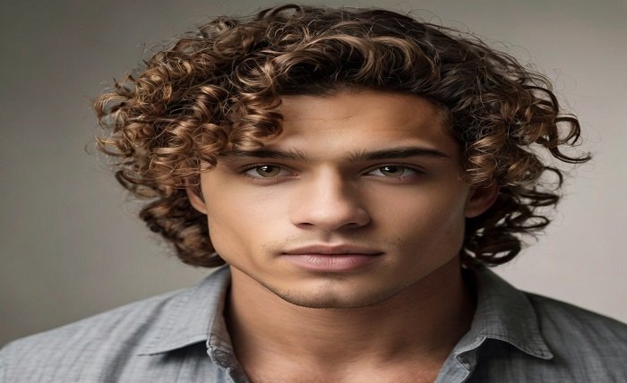 curly hair styles men