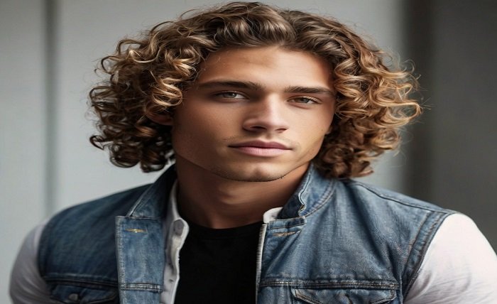 curly hair styles men