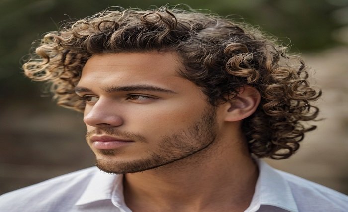 curly hair styles men