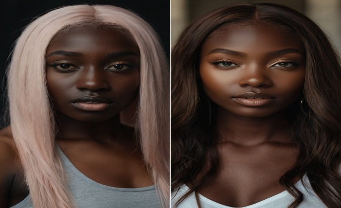 30 hair color on dark skin