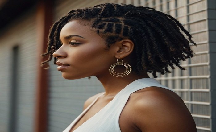 loc styles for short hair