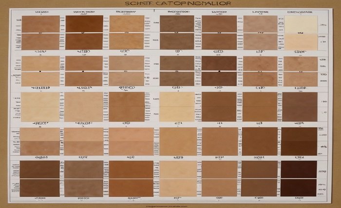 skin tone chart