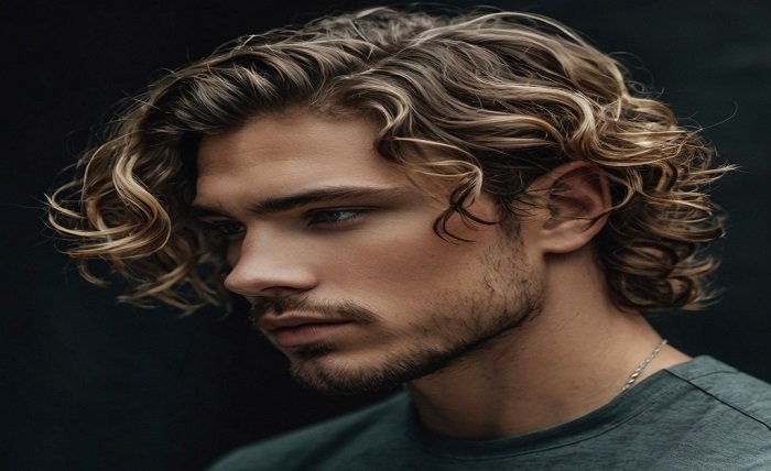 wavy hair styles men