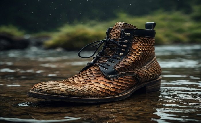 fish skin boots